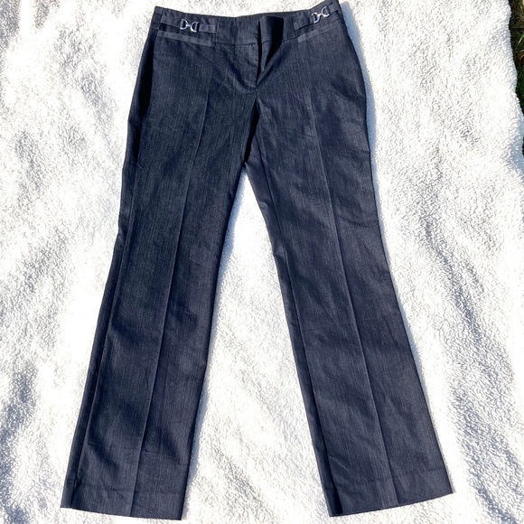 Stretch Long Pants Embellishment Dark Navy, Sz 4 - Picture 7 of 9